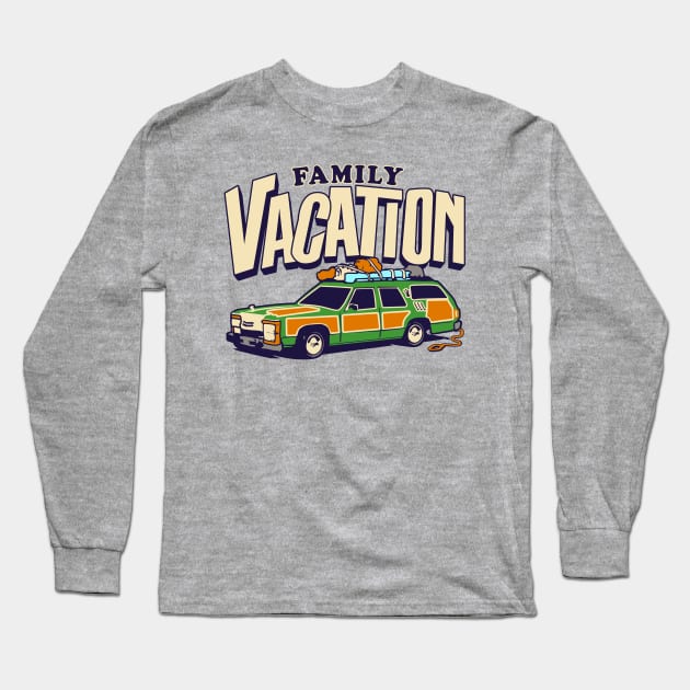 Roadtrip! Family Vacation Shirts for the whole family with Griswold Station Wagon Long Sleeve T-Shirt by ChattanoogaTshirt